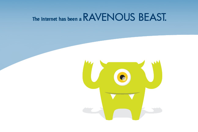 Ravenous Beast Postcard front